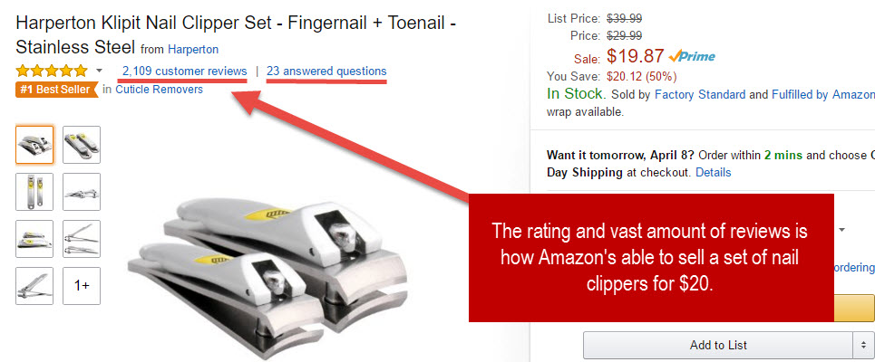 $20 Nail Clippers are a top seller on Amazon