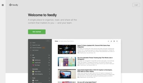 Feedly.
