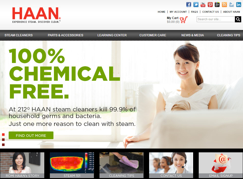 Haan highlights chemical free.