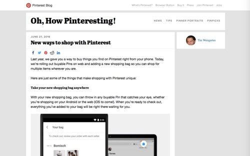 Pinterest Blog.
