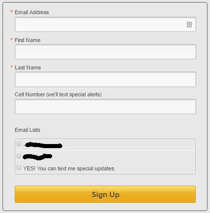 Including the SMS signup as part of the email list form, or during the checkout process, can increase the number of subscribers. It's also easier for new subscribers than texting a keyword to a special number.