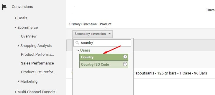 Selecting country of the transaction can identify the location of the purchase, to match against the billing address he provided. 