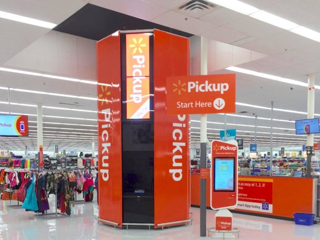 Walmart announced in July that it was expanding its pickup towers to 100 more stores, adding to the 20 that already exist. Customers who place an in-store pickup order online receive an order number and digital receipt.
