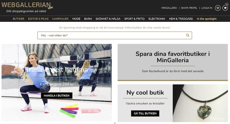 Webgallerian, a Swedish online marketplace, wants to be the Amazon or Alibaba of the region.
