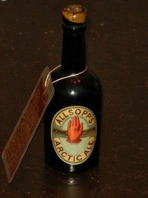 An eBay listing misspelled “Allsopp’s Arctic Ale” as “Allsop’s” — one “p.” Collectors, searching for “Allsopp’s,” missed the listing, which kept its selling price low. <em>Source: New Life Auctions.</em>