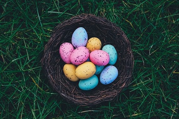 Easter is one of the April holidays that can inspire your business's content marketing. <em>Photo: Annie Spratt.</em>