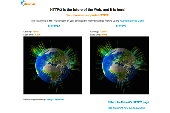 This image test from Akamai is a simple example of how HTTP/2 can improve page performance.