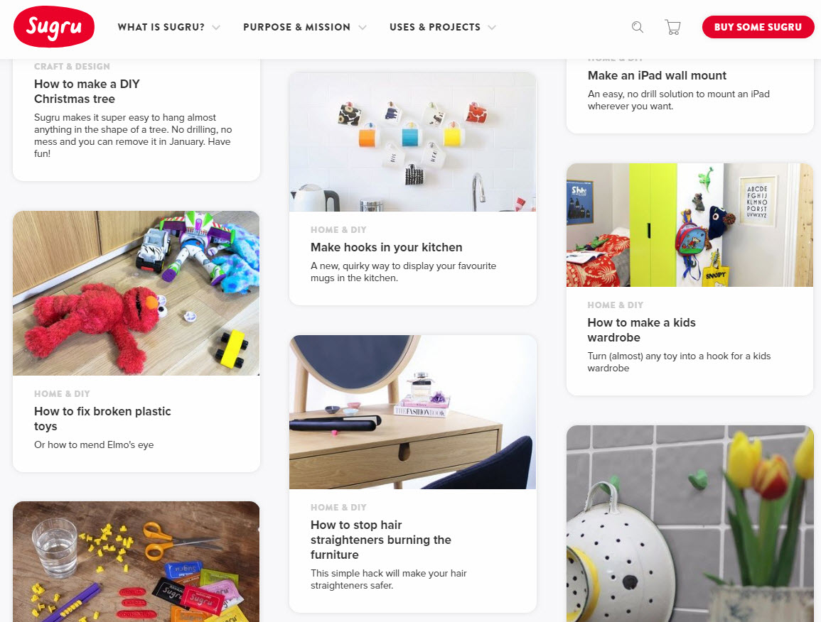 Sugru's User Generated Content creates a real sense of community