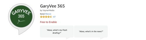 Alexa skill for GaryVee 365.