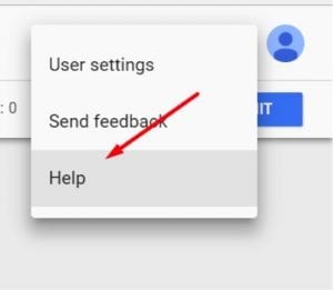 Google’s documentation on Tag Manager resides in the help menu in the three-dot icon at the top-right.