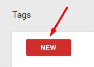 Add the Google Analytics tag to GTM by clicking on “New.”