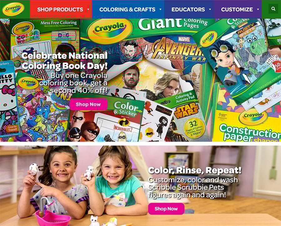 Crayola on National Coloring Book Day Crayola on National Coloring Book Day