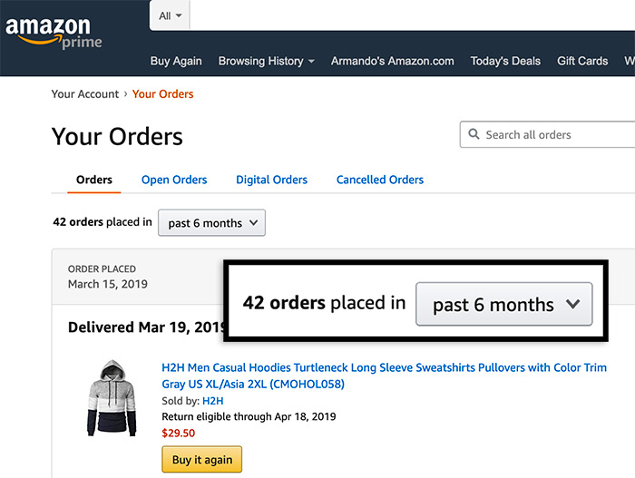 Amazon excels at getting the next sale from its customers.