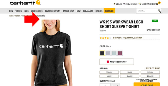 An example of a "headless" model from Carhartt. Many clothing manufacturers supply only product photos with some portion of the head cut off.