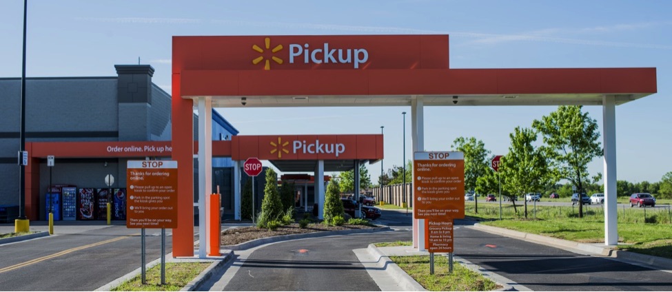 Leading omnichannel retailers are perfecting the experience of buying online and picking up in-store. Walmart, for example, is experimenting with a dedicated drive-up and parking for online customers.<em> Source: Walmart.</em>