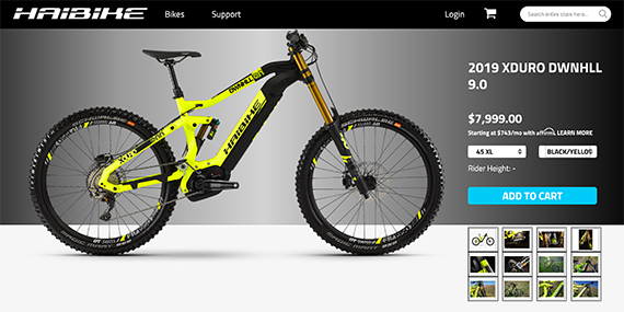 If the items a company sells cost almost $8,000 each, such as this electric bike, abandoned-cart recovery is critical.