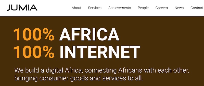 Jumia operates an online marketplace in 14 African countries. It went public in April, raising $196 million.