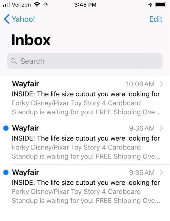 Relevant product recommendations can drive revenue. But after clicking a Wayfair ad on Facebook, the author received three identical emails within 30 minutes.