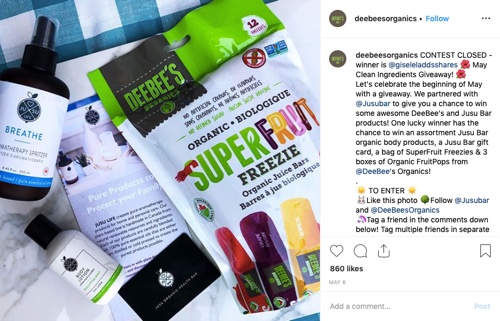DeeBee’s Organics on Instagram