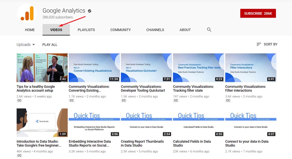 Google Analytics' proprietary channel on YouTube contains extensive instruction and explanation.