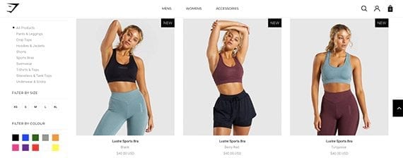 If you sell maternity workout clothes, Gymshark may not be a direct competitor, but you can draw insights from how it markets a similar product to similar consumers.