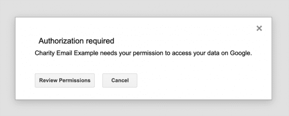 Grant the script access to your Google account