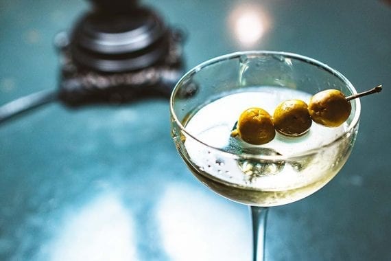 A martini with three olives would be a good way to celebrate Martini Day. <em>Photo: Stanislav Ivanitskiy.</em>