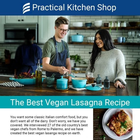 Your SEO keyword research can generate helpful content marketing ideas, such as this hypothetical example for "The Best Vegan Lasagna Recipe."