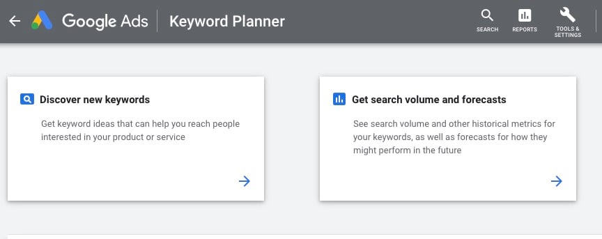 Google Ads Keyword Planner is a free research tool Youll need an active Google Ads campaign to access it however