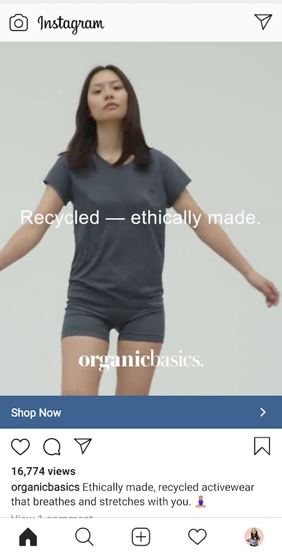 The primary features and benefits of Organic Basics' apparel are contained in one sentence.
