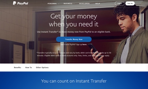 PayPal Instant Transfer