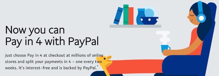 - purshoLOGY Screenshot of PayPal's Pay in 4