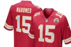 Image of a football jersey from Fanatics