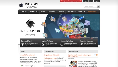 Inkscape home page