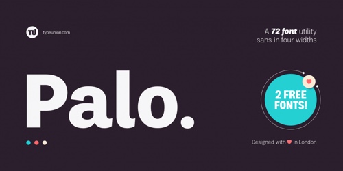 Screenshot of the Palo font