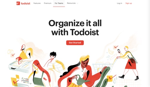 Home page: Todoist