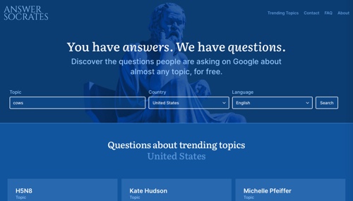 Homepage: Answer Socrates