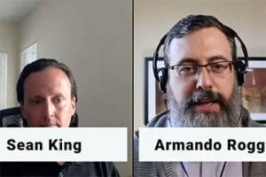 Screenshot of the video showing Sean Kingand Armando Roggio