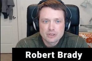 Screenshot of Robert Brady from a video