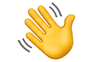 Clubhouse's "waving hand" logo