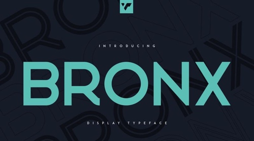 Home page of Bronx font