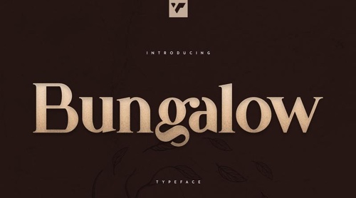Home page of Bungalow font