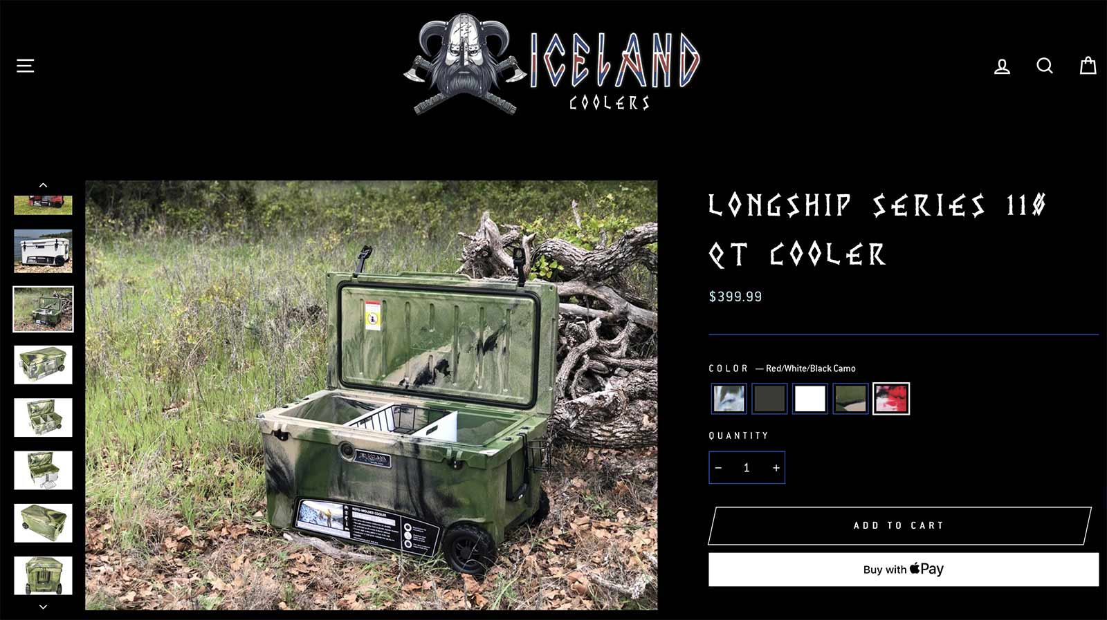 Iceland Coolers product page