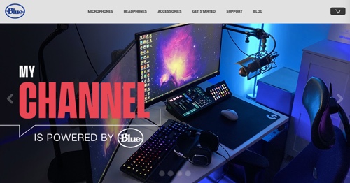 Home page of Blue Yeti