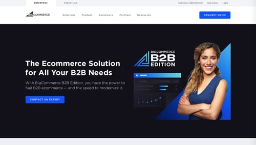 Page d'accueil : édition B2B de BigCommerce Page d'accueil : Édition B2B BigCommerce