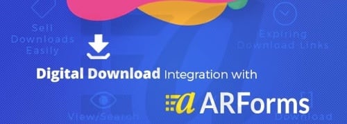 Page d'accueil du téléchargement numérique avec ARForms Page d'accueil du téléchargement numérique avec ARForms