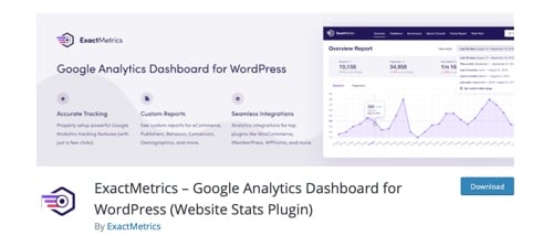 Home page of ExactMetrics