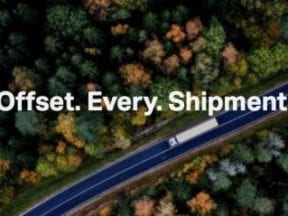 Screenshot from Freight Club eading "Offset Every Shipment"