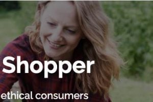 Screenshot of a female on Betterworld Shopper's home page