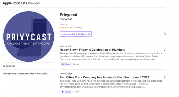 Screenshot of Privycast page on Apple Podcasts Screenshot of Privycast page on Apple Podcasts